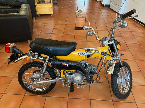 1974 Honda ST90, roy mackey flamingsteel, live work studios